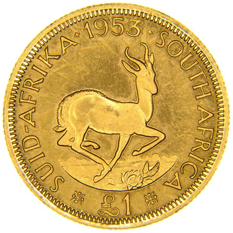 1 Pound 1953-1960 - Elisabetta II - Sud Africa