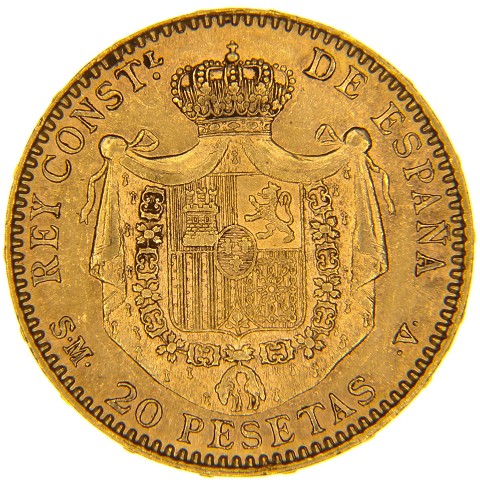 20 Pesetas 1899 - Alfonso XIII - Spagna