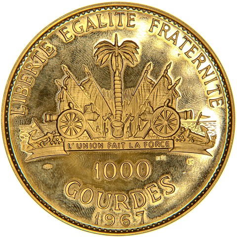 1000 Gourdes 1967-1970 - Haiti