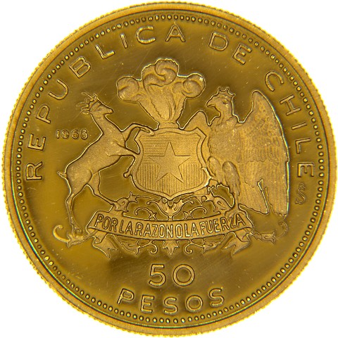 50 Pesos 1968 - Cile