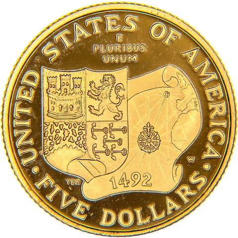 5 Dollari 1992 - Stati Uniti d’America