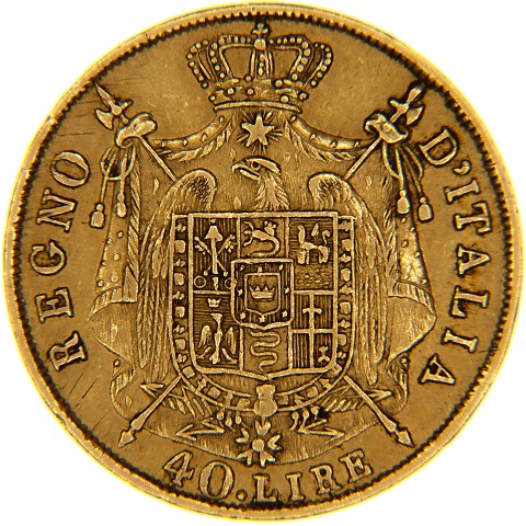 40 Lire 1807-1814 - Napoleone I - Regno d’Italia