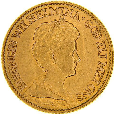 10 Gulden 1911-1917 - Guglielmina - Olanda