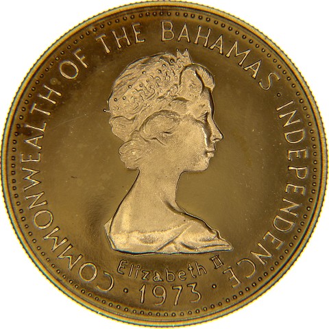 100 Dollari 1973 - Elisabetta II - Bahamas