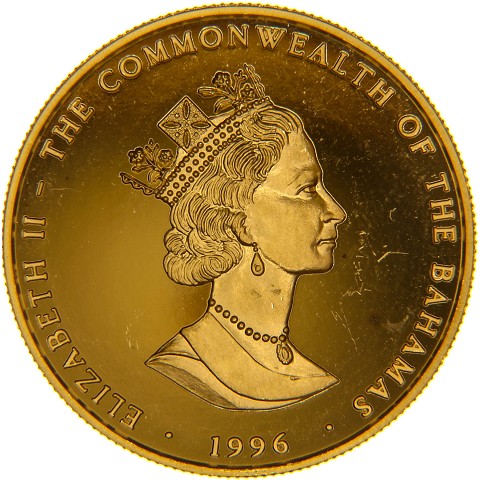 25 Dollari 1996 - Elisabetta II - Bahamas