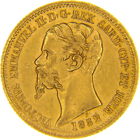 20 Lire 1850-1860 - Vittorio Emanuele II - Regno di Sardegna