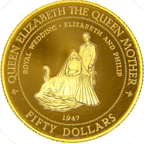 50 Dollari 1995 - Elisabetta II - Jamaica