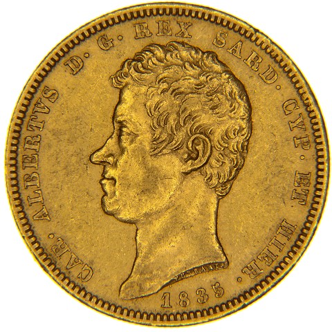 100 Lire 1832-1845 - Carlo Alberto - Regno di Sardegna