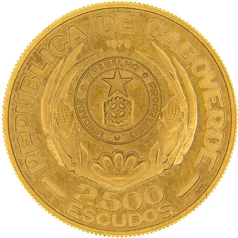 2500 Escudos 1976 - Capo Verde