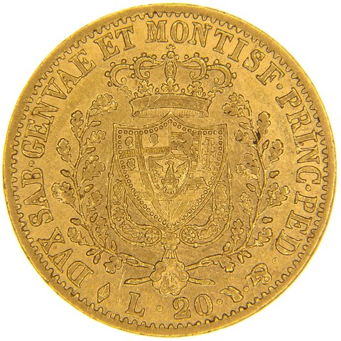20 Lire 1821-1831 - Carlo Felice - Regno di Sardegna