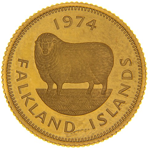 Sterlina 1974 - Elisabetta II - Isole Falkland