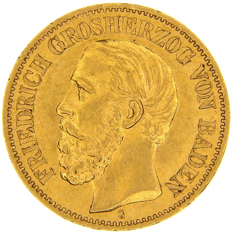 10 Marchi 1875-1888 - Federico I - Germania - Baden