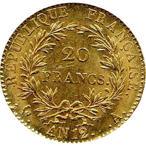 20 Franchi AN. XI-AN. 12 - Napoleone I - Francia