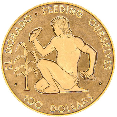 100 Dollari 1977 - Guyana