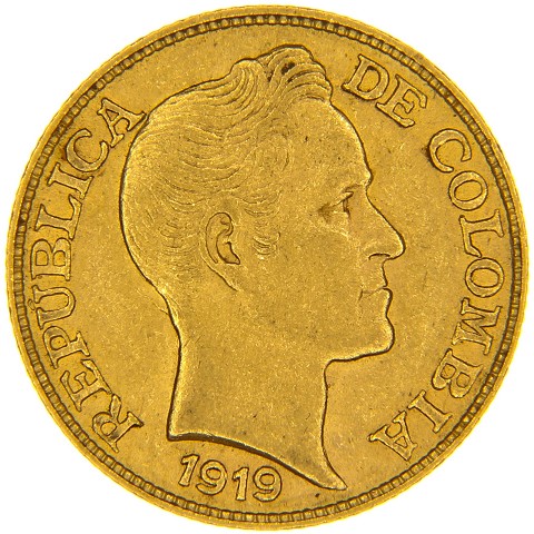 2,5 Pesos 1919-1920 - Colombia