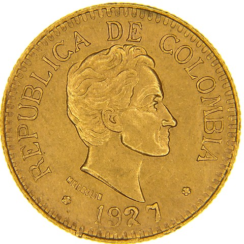 2,5 Pesos 1924-1929 - Colombia