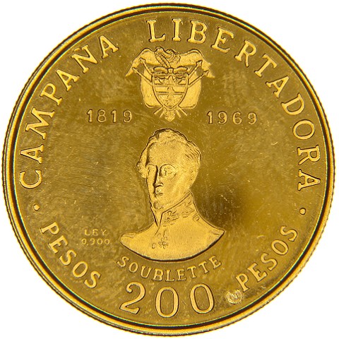 200 Pesos 1969 - Colombia
