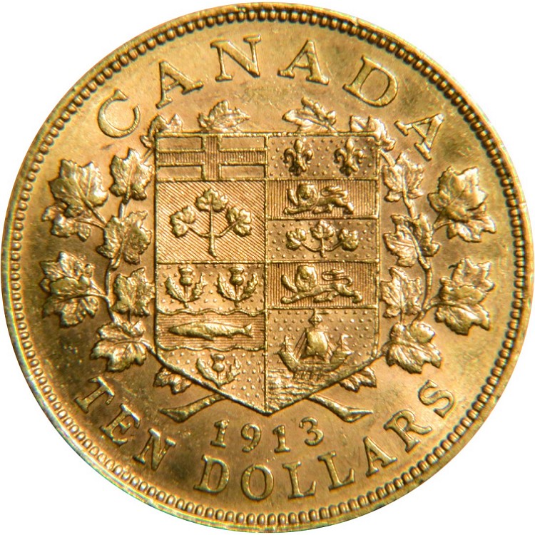 10 Dollari Oro | Dollari Canadesi | 1 Peso Messicano Oro 1865