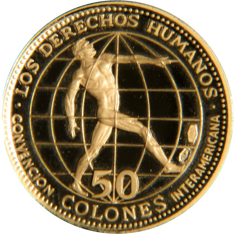 50 Colones Oro | Monete Americane d'Oro | Sterlina 2000