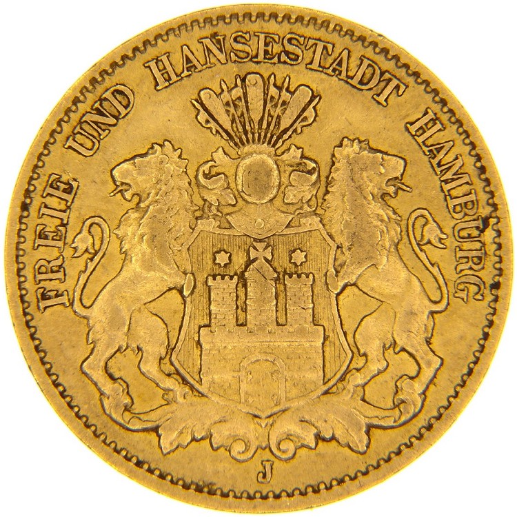 Marengo Oro Francesco Giuseppe | 10 Marchi Oro | Marchi Tedeschi da Collezione