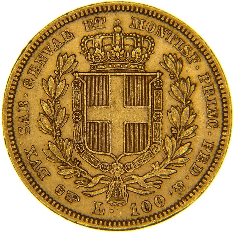 Negozio Di Numismatica Genova | 100 Lire Carlo Alberto | Monete Oro Italia