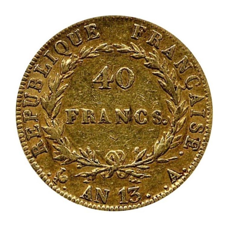 40 Franchi Oro | Monete Napoleone | Monete D'Oro Antiche Valore