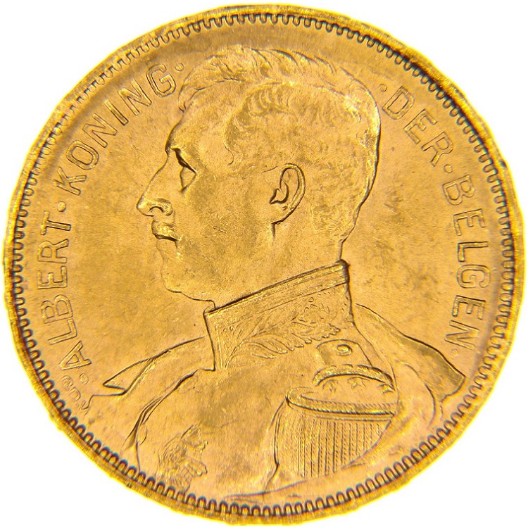 Marengo Belga | 20 Franchi |Monete Alberto I