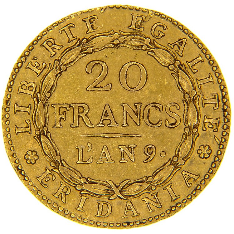 100 Franchi Oro | Marco Tedesco Raro | Mezzo Marengo Oro