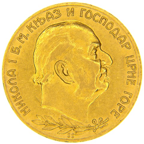 20 Perpera 1910 - Nicola I - Montenegro