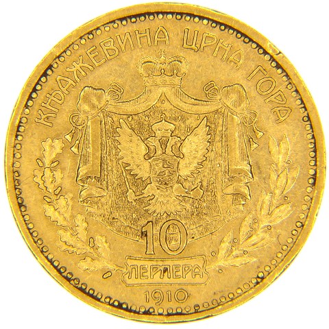 10 Perpera 1910 - Nicola I - Montenegro