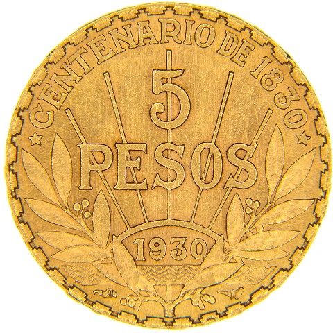 5 Pesos 1930 - Uruguay