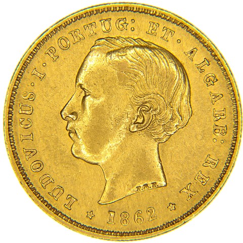 5000 Reis 1862-1863 - Luiz I - Portogallo