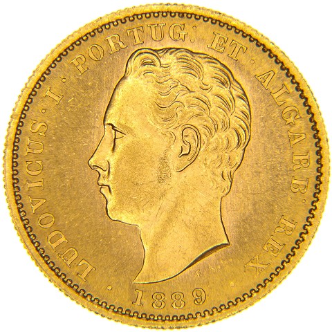 5000 Reis 1867-1889 - Luiz I - Portogallo