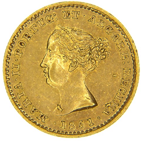 1000 Reis 1851 - Maria II - Portogallo