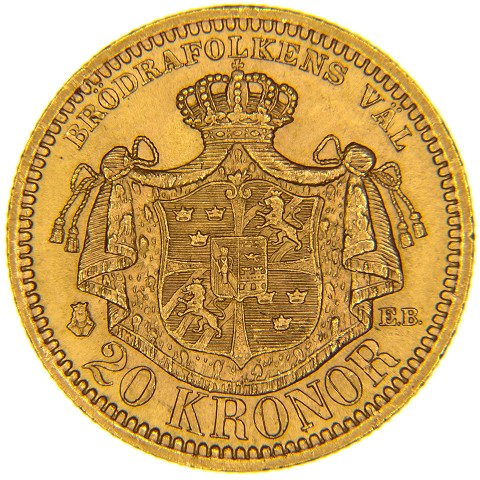 20 Corone 1889 - Oscar II - Svezia