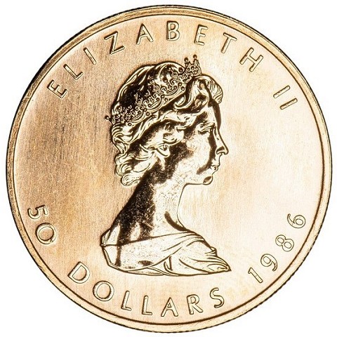 1 Oncia - 50 Dollari Acero - Maple Leaf - Canada