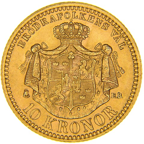 10 Corone 1901 - Oscar II - Svezia