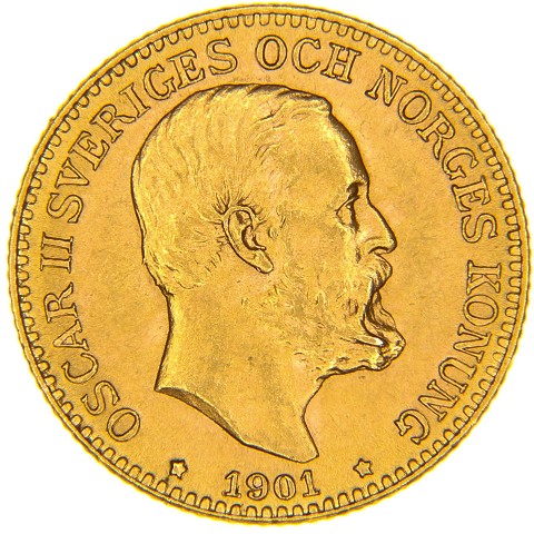 10 Corone 1901 - Oscar II - Svezia