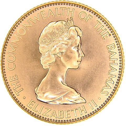 50 Dollari 1973 - Elisabetta II - Bahamas
