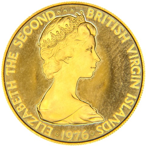 100 Dollari 1976 - Elisabetta II - Isole Vergini Britanniche