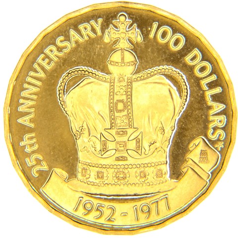100 Dollari 1977 - Elisabetta II - Isole Vergini Britanniche