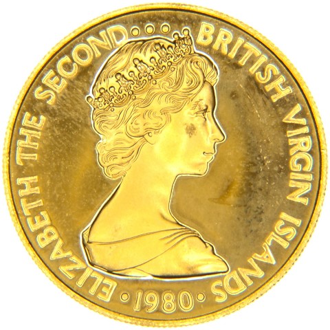 100 Dollari 1980 - Elisabetta II - Isole Vergini Britanniche