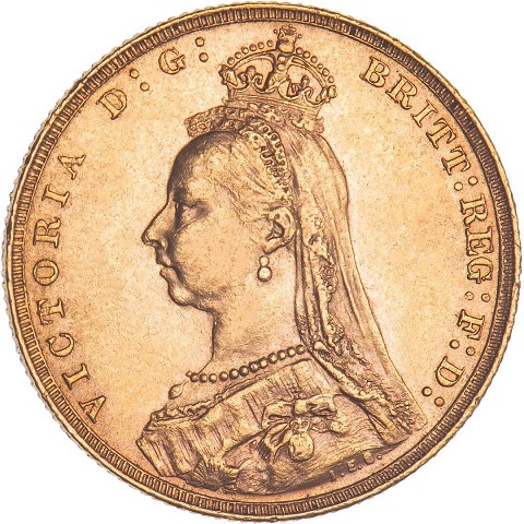 Sterlina 1887-1892 - Regina Vittoria Giubileo - Regno Unito