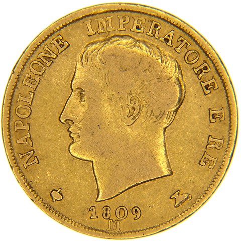 20 Lire 1809 - Napoleone I - Regno d’Italia