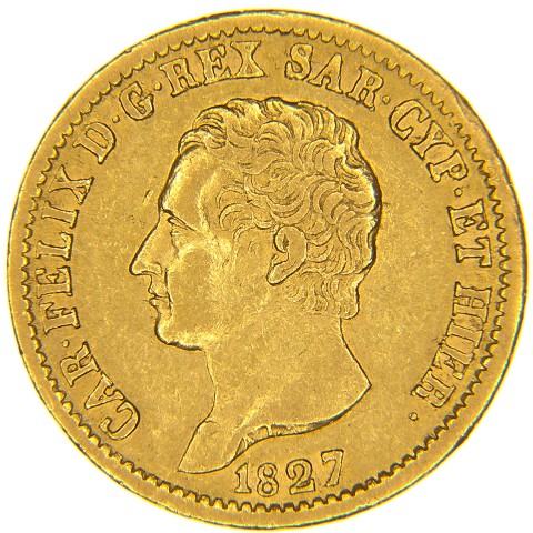 20 Lire 1827 - Torino - Carlo Felice - Regno di Sardegna