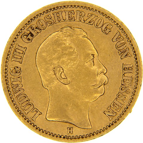 20 Marchi 1872-1873 - Ludovico III - Germania - Hessen