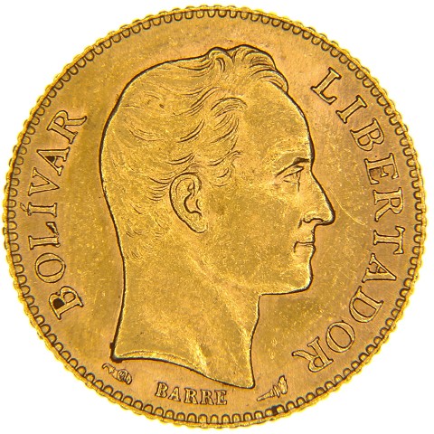 20 Bolivares 1879-1912 - Venezuela