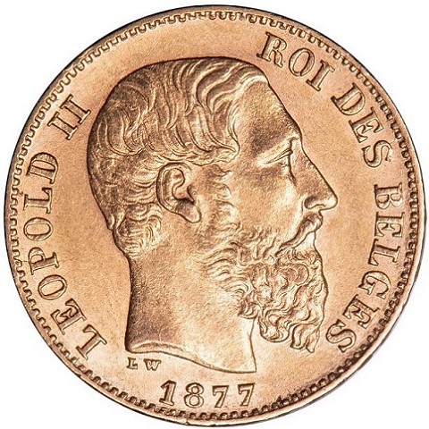 20 Franchi 1867-1882 - Leopoldo II - Belgio