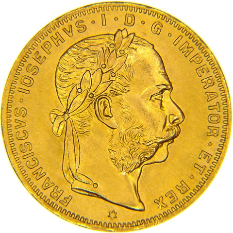 8 Fiorini - 20 Franchi 1870-1892 - Francesco Giuseppe - Austria