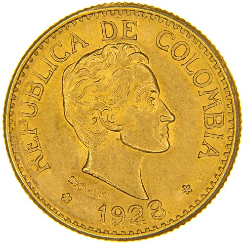 5 Pesos 1924-1930 - Colombia